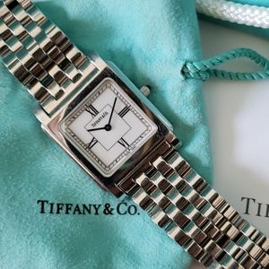 Tiffany & Co Stainless Steel Unisex Watch Blk Onyx